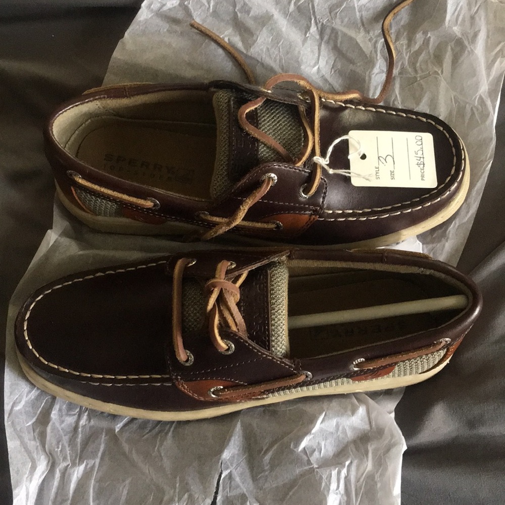 Boy size 3 Bluefish Sperry Shoes Brand new
